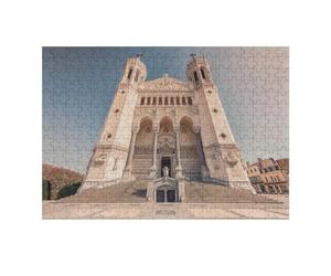 Puzzles pour Adultes 38x26cm/1000pcs Notre Dame De Fourviere Puzzles pour Adolescents Jeu Manuel, Amusant Et Humoristique Cadeaux d'anniversaire Et De Noël Uniques 38x26cm/1000pcs