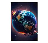 Puzzles pour Adultes 38x26cm/1000pcs Planetary Transformation Earth's Dynamic Layers Revealed Puzzle pour Adultes, Jeu De Réflexion, Découpe De Précision, pour Les Amateurs De Jeux 38x26cm/1000pcs