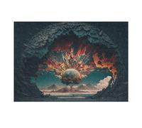 Puzzles pour Adultes 38x26cm/1000pcs Portal to Another World Puzzles pour Adolescents, Jouets Anti-Stress, Décoration Murale, pour Les Gamers 38x26cm/1000pcs