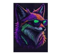 Puzzles pour Adultes 38x26cm/1000pcs Puzzles Cute Whimsical Fox Puzzles pour Adultes Jeux Relaxants Anti-Stress Cadeaux Anti-Stress 38x26cm/1000pcs
