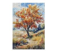 Puzzles pour Adultes 38x26cm/1000pcs Puzzles Fiery Foliage Path Puzzles pour Adolescents Jeux De Société Découpe De Précision Cadeaux d'anniversaire Et Cadeaux Uniques 38x26cm/1000pcs