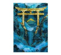Puzzles pour Adultes 38x26cm/1000pcs Puzzles Jade Mountain Torii Gate Puzzle pour Adultes, Jeu De Réflexion pour S'amuser en Famille, Difficile Et Stimulant 38x26cm/1000pcs