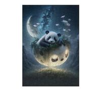 Puzzles pour Adultes 38x26cm/1000pcs Puzzles Panda Moon Garden Casse-tête pour Adultes Jeu De Réflexion Décoration Murale Cadeaux De Noël Et d'anniversaire 38x26cm/1000pcs