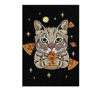 Puzzles pour Adultes 38x26cm/1000pcs Puzzles pour Adultes Funny Pizza Cat in Space Jeu Manuel De Course De Vitesse, Jeu Stimulant, Cadeaux 38x26cm/1000pcs