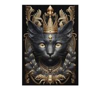 Puzzles pour Adultes 38x26cm/1000pcs Puzzles pour Adultes Royal Cat Portrait-5 Jeu Manuel De Course De Vitesse, Jeu Stimulant, Cadeaux 38x26cm/1000pcs