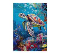 Puzzles pour Adultes 38x26cm/1000pcs Puzzles Sea Turtle Symphony Puzzles pour Adultes, Jouets Anti-Stress, Cadeaux d'anniversaire Et Cadeaux Uniques 38x26cm/1000pcs