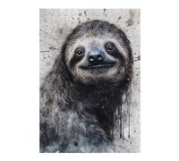 Puzzles pour Adultes 38x26cm/1000pcs Puzzles Sloth Natures Relaxer Puzzles pour Adolescents Jeux De Société Découpe De Précision Cadeaux d'anniversaire Et Cadeaux Uniques 38x26cm/1000pcs