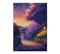 Puzzles pour Adultes 38x26cm/1000pcs Puzzles Sunset Torii Gate Puzzle pour Adultes, Jeu De Réflexion pour S'amuser en Famille, Difficile Et Stimulant 38x26cm/1000pcs
