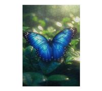 Puzzles pour Adultes 38x26cm/1000pcs Puzzles Tropical Rainforest Blue Morpho Butterfly Puzzle pour Adultes, Jeu De Réflexion pour S'amuser en Famille, Difficile Et Stimulant 38x26cm/1000pcs