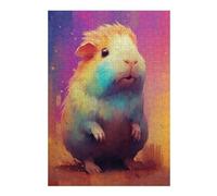 Puzzles pour Adultes 38x26cm/1000pcs Rainbow Guinea Pig Artwork Puzzles pour Adolescents, Jouets, Décoration Murale, Loisirs À La Maison, Cadeaux De Noël Et d'anniversaire 38x26cm/1000pcs