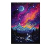 Puzzles pour Adultes 38x26cm/1000pcs Starry Night in The Tetons Puzzles pour Adolescents, Jouets, Décoration Murale, Loisirs À La Maison, Cadeaux De Noël Et d'anniversaire 38x26cm/1000pcs