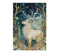 Puzzles pour Adultes 38x26cm/1000pcs The Reindeer Puzzle pour Adultes - Décoration Murale - Découpe De Précision - Activités Ludiques À La Maison 38x26cm/1000pcs