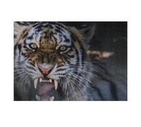 Puzzles pour Adultes 38x26cm/1000pcs Wild Tiger Roar Nature's Power Display Puzzles pour Adolescents, Jouets Anti-Stress, Décoration Murale, pour Les Gamers 38x26cm/1000pcs