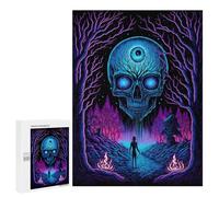 Puzzles pour Adultes 500 PCS Black Light Inception Puzzle pour Adultes - Jeux Relaxants - Difficulté : Difficile - Cadeaux pour Les Amis Et La Famille 500 PCS