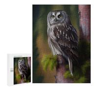 Puzzles pour Adultes 500 PCS Boreal Owl Puzzle pour Adultes - Jeux Relaxants - Difficulté : Difficile - Cadeaux pour Les Amis Et La Famille 500 PCS