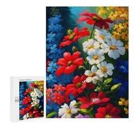 Puzzles pour Adultes 500 PCS Colorful Flower Garden Puzzle pour Adolescents Assemblage De Motifs Interaction Parent-Enfant Jeu Au Design Attrayant 500 PCS