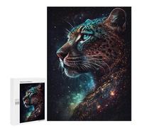 Puzzles pour Adultes 500 PCS Colour Galaxy Leopard Puzzles pour Adultes - Anti-Stress - Défi Stimulant - Jeux De Réflexion en Famille 500 PCS