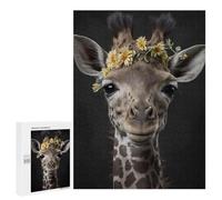Puzzles pour Adultes 500 PCS Cute Baby Giraffe Puzzle pour Adultes - Jeux Relaxants - Difficulté : Difficile - Cadeaux pour Les Amis Et La Famille 500 PCS