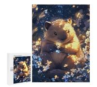 Puzzles pour Adultes 500 PCS Cute Wombat Dreamy Artwork - Little Paws Jeu De Puzzle Familial Amusant Et Humoristique, Cadeau d'anniversaire, 500 PCS