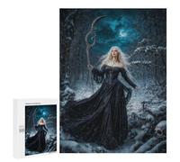 Puzzles pour Adultes 500 PCS Draped in Shadow Goddess Morana Jeu De Puzzle Familial Amusant Et Humoristique, Cadeau d'anniversaire, 500 PCS