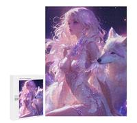 Puzzles pour Adultes 500 PCS Enchanted Fantasy Fairy Tale Wolf Puzzle pour Adolescents Assemblage De Motifs Interaction Parent-Enfant Jeu Au Design Attrayant 500 PCS