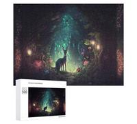 Puzzles pour Adultes 500 PCS Enchanted Forest Pathway Puzzles pour Adolescents, Jeux De Réflexion, Décoration Murale, Cadeaux De Noël Et d'anniversaire 500 PCS