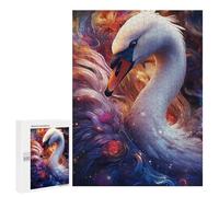 Puzzles pour Adultes 500 PCS Enchanted Swan Fantasy -2 Puzzles pour Adolescents, Jeux De Réflexion, Décoration Murale, Cadeaux De Noël Et d'anniversaire 500 PCS