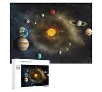 Puzzles pour Adultes 500 PCS Exploring Our Solar System A Visual Journey -1 Puzzle pour Adultes, Jouet, Décoration Murale, Cadeau pour Femmes, pour Les Jeux 500 PCS
