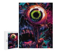 Puzzles pour Adultes 500 PCS Eye-Catching Horror Artwork Puzzles pour Adolescents - Anti-Stress - Défi Éducatif - Cadeaux De Noël Et d'anniversaire 500 PCS