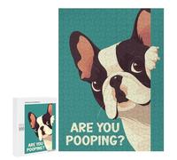 Puzzles pour Adultes 500 PCS Funny French Bulldog Puzzle pour Adultes - Jeux Relaxants - Difficulté : Difficile - Cadeaux pour Les Amis Et La Famille 500 PCS