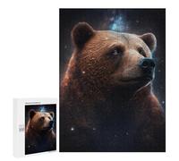Puzzles pour Adultes 500 PCS Galactic Bear Portrait -2 Puzzle pour Adolescents Assemblage De Motifs Interaction Parent-Enfant Jeu Au Design Attrayant 500 PCS