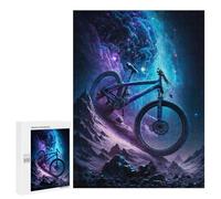 Puzzles pour Adultes 500 PCS Galactic Mountain Bike Adventure -1 Puzzle pour Adolescents Assemblage De Motifs Interaction Parent-Enfant Jeu Au Design Attrayant 500 PCS