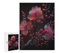 Puzzles pour Adultes 500 PCS Glowing Cherry Blossom Branches Puzzles pour Adultes Analyse Et Logique Entraînez Votre Cerveau Et Vos Mains Jeu Intellectuel