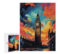 Puzzles pour Adultes 500 PCS London's Vibrant Skyline -1 Puzzle pour Adolescents Assemblage De Motifs Interaction Parent-Enfant Jeu Au Design Attrayant 500 PCS