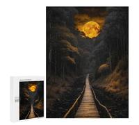 Puzzles pour Adultes 500 PCS Moonlit Bridge Puzzles pour Adultes - Décoration Murale - Décoration Parfaite - Défi À Relever 500 PCS