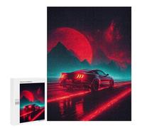 Puzzles pour Adultes 500 PCS Neon Night Drive Fantasy Puzzle pour Adolescents Assemblage De Motifs Interaction Parent-Enfant Jeu Au Design Attrayant 500 PCS