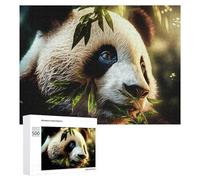 Puzzles pour Adultes 500 PCS Painted Panda with Bamboo Puzzle pour Adultes, Jouet, Décoration Murale, Cadeau pour Femmes, pour Les Jeux 500 PCS