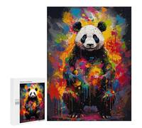Puzzles pour Adultes 500 PCS Panda Animal Painting Puzzles pour Adolescents, Jouets, Décoration Murale, Motifs À Assembler, Cadeaux pour Les Amis Et La Famille 500 PCS
