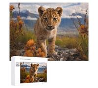 Puzzles pour Adultes 500 PCS Puzzles A Young Lion Jeu De Puzzle Casse-tête Une Œuvre d'art Cadeaux d'anniversaire Et Cadeaux Uniques 500 PCS