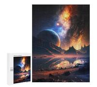 Puzzles pour Adultes 500 PCS Puzzles Alien Planet Landscape -16 Puzzle pour Adultes, Jouet, Décoration Murale, Anti-Stress, Difficile Et Stimulant 500 PCS