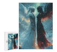 Puzzles pour Adultes 500 PCS Puzzles Angel Vs Demon Puzzles pour Adultes - Décoration Murale - Difficile - Stimule Le Cerveau 500 PCS