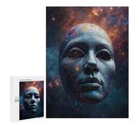 Puzzles pour Adultes 500 PCS Puzzles Cosmic Face Mask Puzzles pour Adultes - Décoration Murale - Difficile - Stimule Le Cerveau 500 PCS
