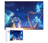 Puzzles pour Adultes 500 PCS Puzzles Enchanted Night Harp Dance Puzzles pour Adolescents Jeu Manuel Décoration Parfaite Cadeaux d'anniversaire Et Cadeaux Uniques 500 PCS