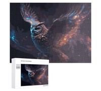 Puzzles pour Adultes 500 PCS Puzzles Enchanted Owl in Flight Puzzles pour Adolescents Jeu Manuel Décoration Parfaite Cadeaux d'anniversaire Et Cadeaux Uniques 500 PCS