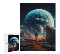 Puzzles pour Adultes 500 PCS Puzzles Futuristic Space Explorer Puzzles pour Adolescents Jeu Pratique Course De Vitesse Interaction Parent-Enfant 500 PCS