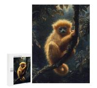 Puzzles pour Adultes 500 PCS Puzzles Golden Monkey in Jungle Puzzles pour Adultes - Décoration Murale - Difficile - Stimule Le Cerveau 500 PCS
