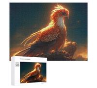 Puzzles pour Adultes 500 PCS Puzzles Golden Phoenix in Twilight Sky Puzzles pour Adolescents Jeu Manuel Décoration Parfaite Cadeaux d'anniversaire Et Cadeaux Uniques 500 PCS