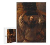 Puzzles pour Adultes 500 PCS Puzzles Moses and The Commandments Puzzle pour Adultes, Jouet, Décoration Murale, Anti-Stress, Difficile Et Stimulant 500 PCS