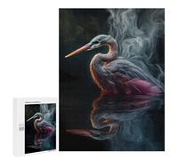 Puzzles pour Adultes 500 PCS Puzzles Parrot Water Neon Smoke Puzzle pour Adultes - Décoration Murale - Idéal pour Les Parents Et Les Enfants 500 PCS