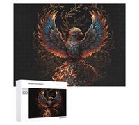 Puzzles pour Adultes 500 PCS Puzzles Phoenix Rise Mythical Artwork Puzzles pour Adolescents Jeu Manuel Décoration Parfaite Cadeaux d'anniversaire Et Cadeaux Uniques 500 PCS